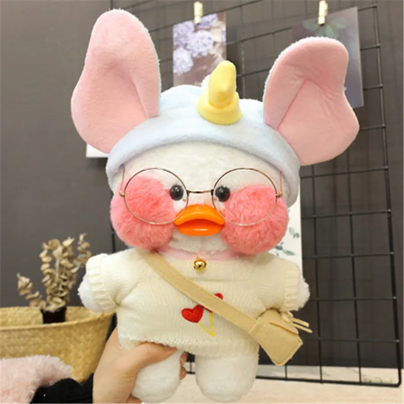 Kawaii LaLafanfan Cafe Duck плюшевые игрушки милые животных мягкие 30 см кукла для волос