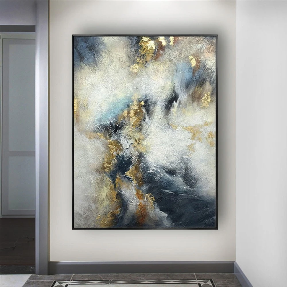 

Wassily Kandinsky Oil Painting Classic Cansva Art Wall Poster And Sticker Handmade Oil Painting for Living Room Bedroom Decor