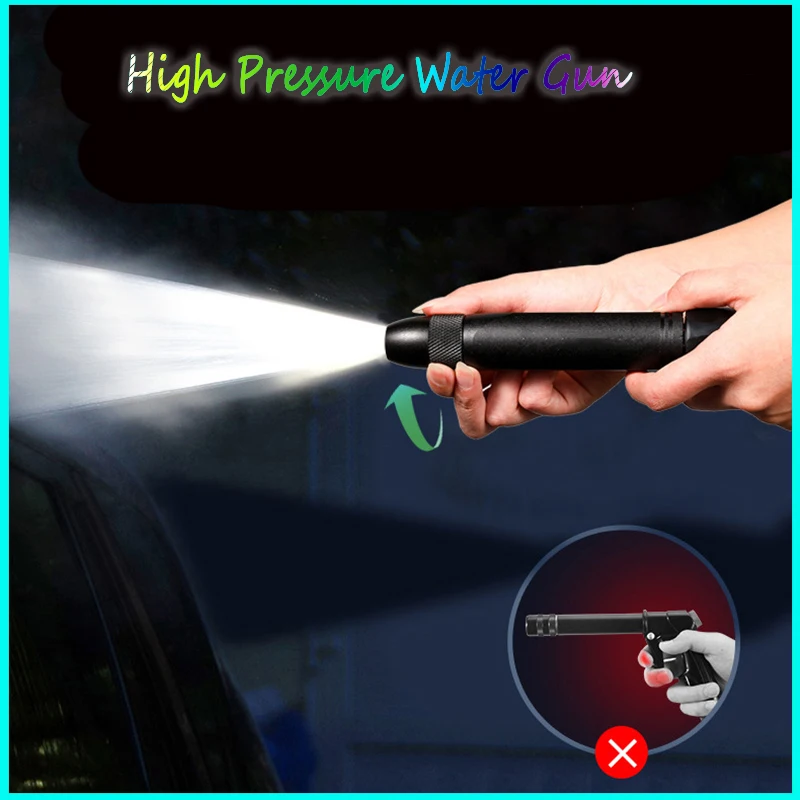 

2021 High Pressure Water Gun Metal Nozzle Garden Hose Sprinkler System Pressure Washer Car Wash Watering Water Gun Watering Tool