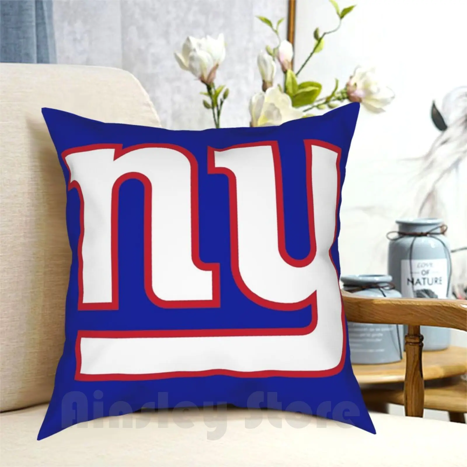 Гигантская подушка для американского футбола Нью-Йорка мягкий чехол с рисунком