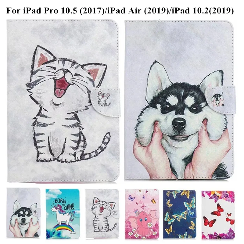 Чехол для iPad Air 3 Pro 10 5 2019 2017 чехол с милым единорогом кошкой Магнитный планшета Apple