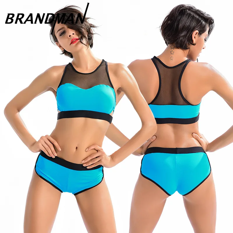 Привлекательный женский купальник BRANDMAN с треугольным рисунком бикини для