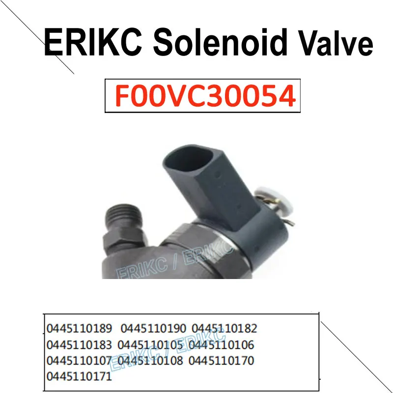 

Diesel Solenoid Valve F 00V C30 054 Common Rail Parts Fuel Injector Control Valve F00VC30054 For Bosch 0445110189 0445110190