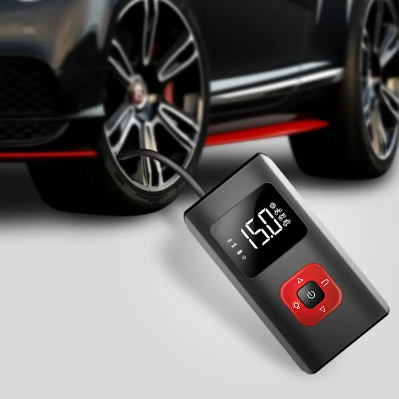 

5000mAh Portable Air Compressor Electric Pump 150 PSI Mini Tyre Inflator with Light for car motorcycle Bicycle Swim ring Balls