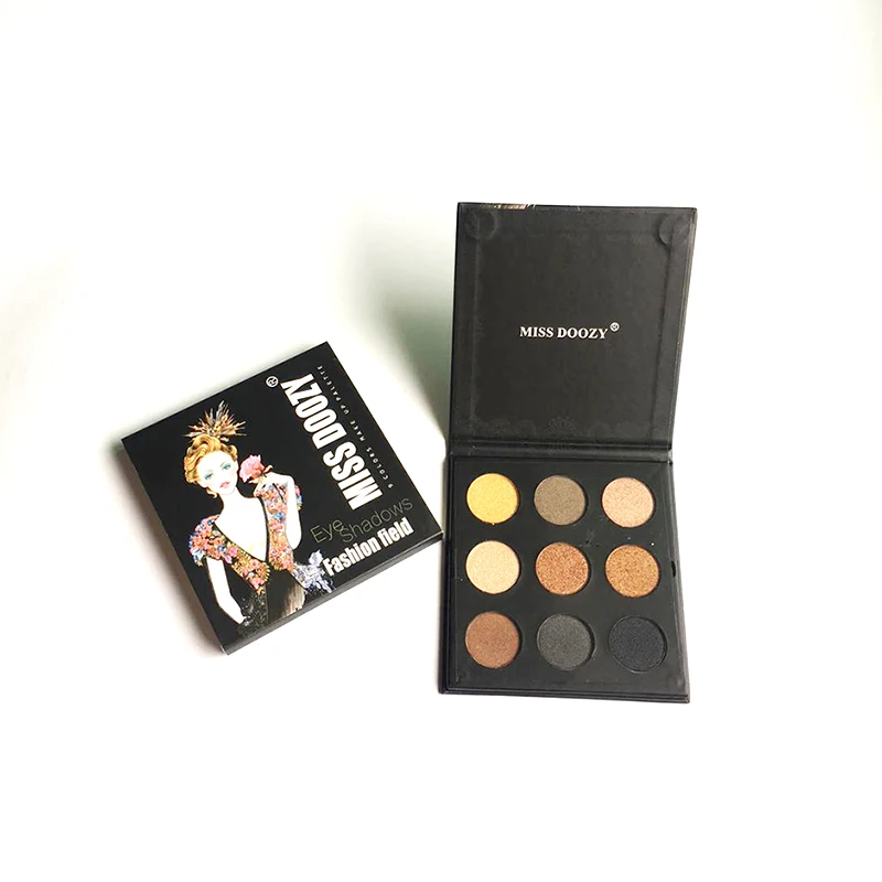 Профессиональные Тени для век 9 цветов матовые мерцающие тени макияж палитра