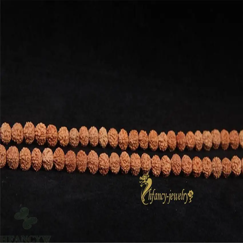 6 мм Rudraksha 108 шарик Мала Браслет на удачу Шарм ручной работы браслет унисекс для