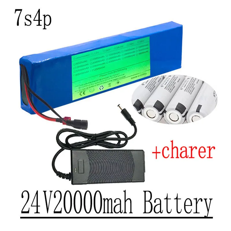

18650 Lithium Battery for Electric Bicycle And Scooter, 24V, 30Ah, 7S, 4P, 250W, 350W, With 15ABMS