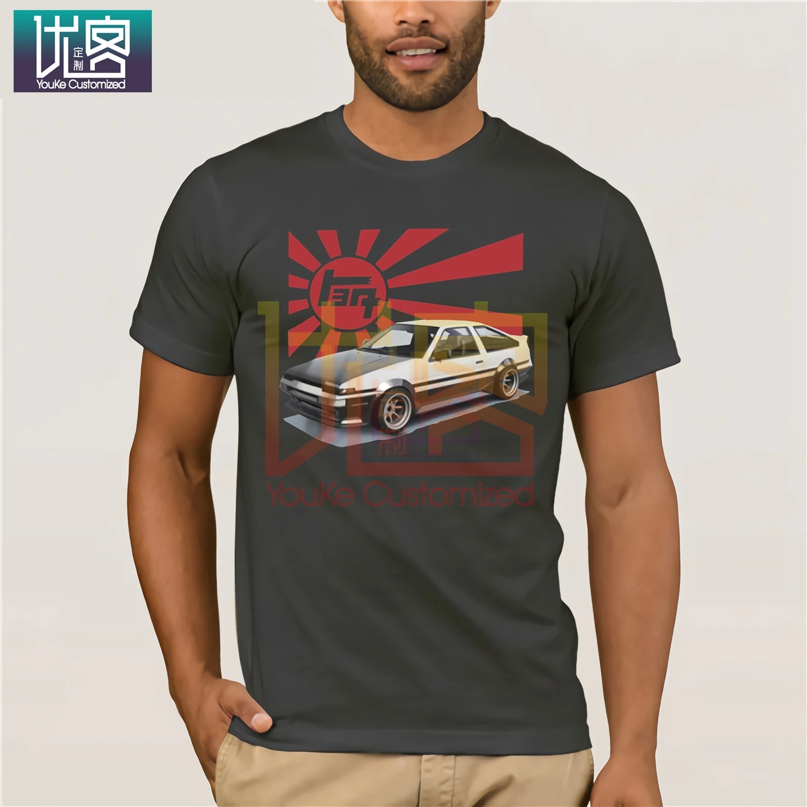 Новая модная крутая футболка для японских поклонников автомобилей Ae86 Corolla Levin