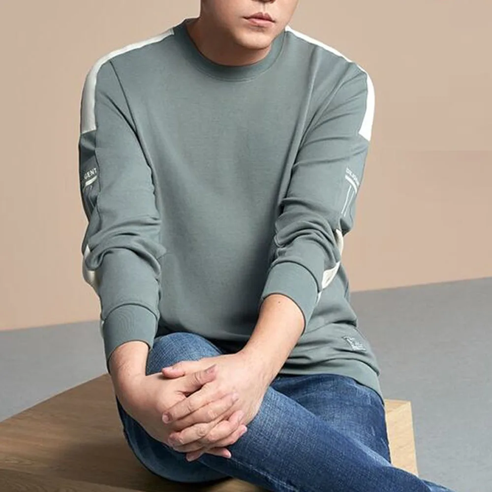 

Men's Hoodies Long Sleeve Sweatshirt 2021 Winter Solid Color Army Green Sweatshirt Streetwear Slim Hoodies Men