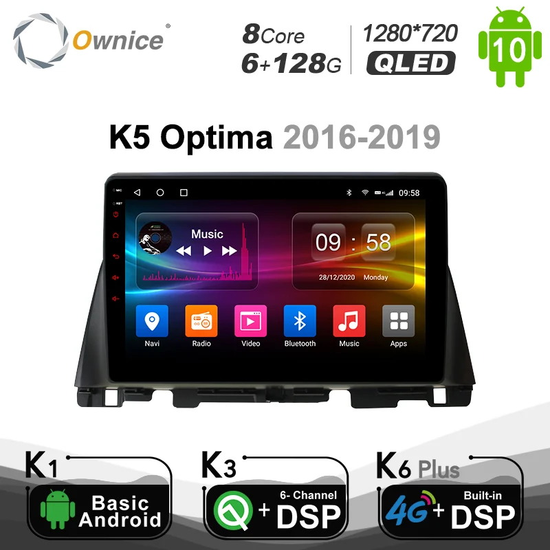 Ownice Octa Core 10 1 Android 9 0 K3 K5 K6 Автомобиль Радио DVD плеер для KIA Оптима 2016 2019 DSP 4 аппарат не