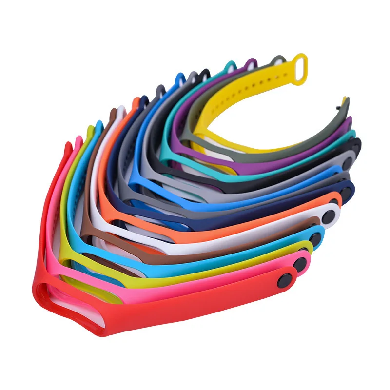 

Solid Smart Bracelet for Mi Band 3 4 Bracelet Strap Silicon Sport Strap WristBand Replacement Bracelet