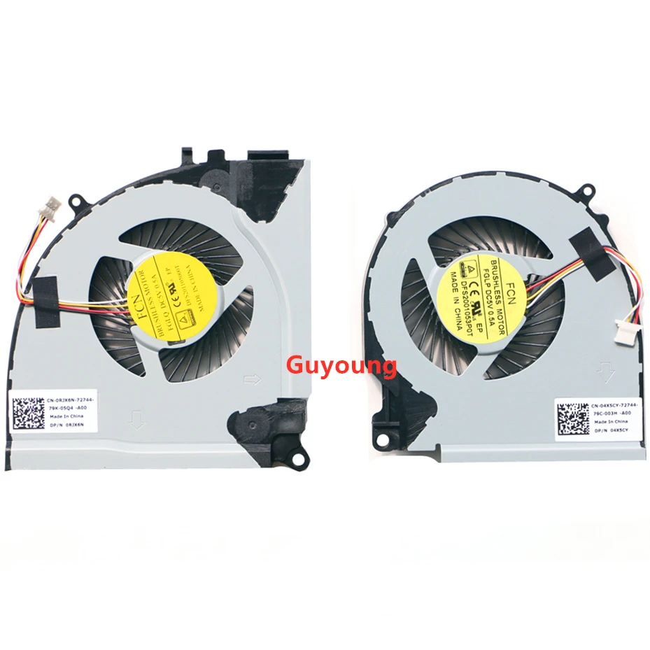 Вентилятор охлаждения ЦП для Dell Inspiron 15 7000 7557 7559 кулер с вентилятором 0RJX6N RJX6N 04X5CY