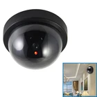 Купол моделирование Комплектующие системы охранной сигнализации (Камера Крытый поддельные веб-камеры наружного наблюдения дома Камера светодиодный светильник эмулировать CCTV для Предупреждение