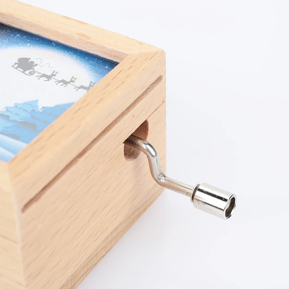 Музыкальный Чехол восьмицветная коробка Снеговик Лось деревянная Красивая