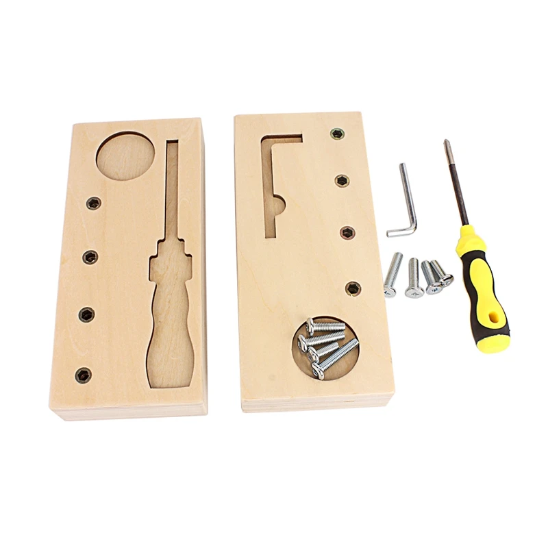 Детский набор винтовых болтов отвертка практичный жизненный материал обучающая