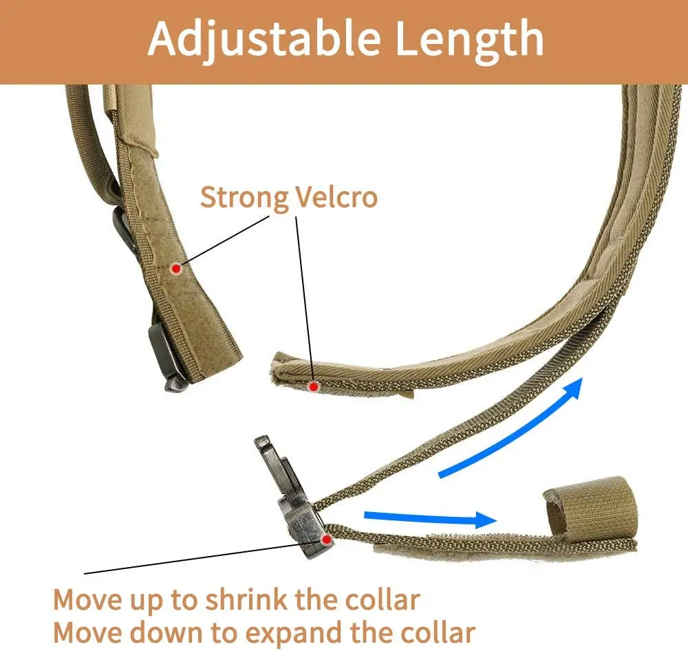 Тактический собачий ошейник с американским флагом США военный толстый ручкой