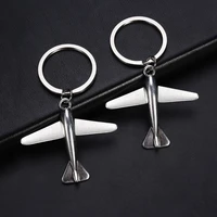 aircraft keychain airliner modeling ancient silver color key chain car key ring pendant small gifts k2399
