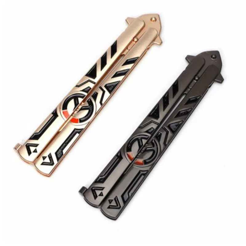 Тренировочный нож Balisong Butterfly металлический стальной ящик для тренировок подарки