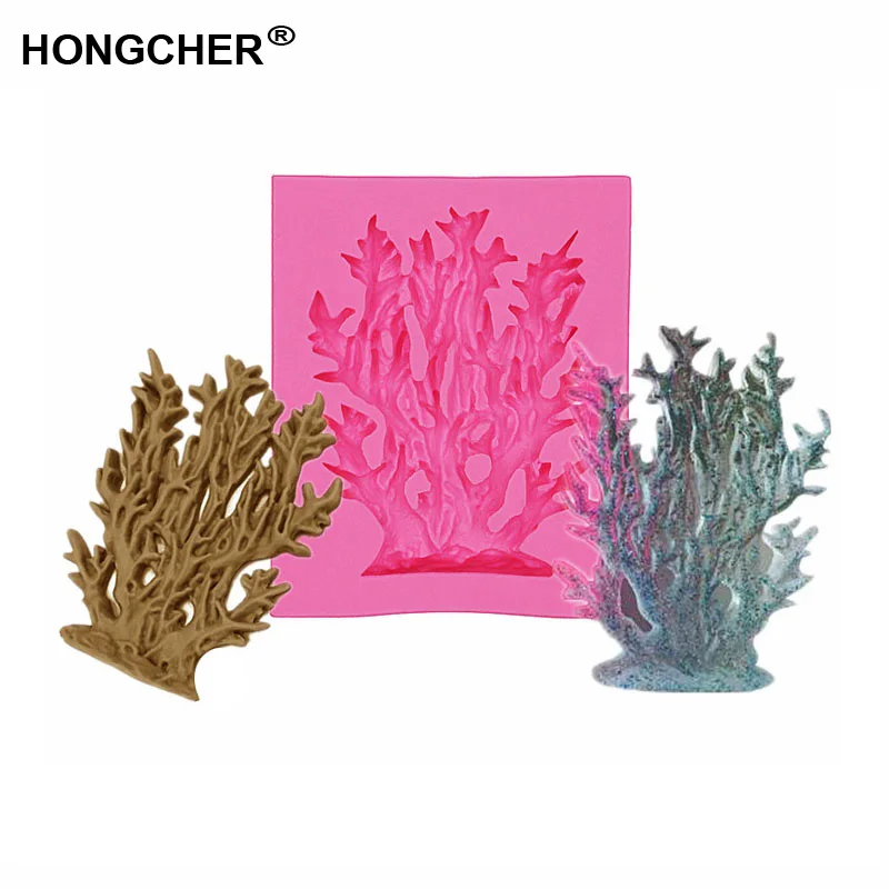 Морская жизнь морские водоросли форма коралла силиконовая для помады торт формы