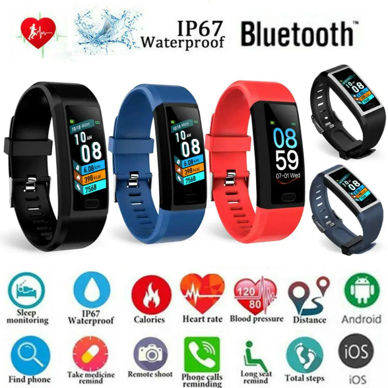 GPS фитнес Смарт браслет спортивный трекер активности умный для детей и