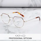 ZENOTTIC мужские прогрессивные очки по рецепту, металлические шестиугольные оптические очки на заказ, фотохромные очки для близорукости, мужские оправы