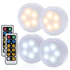 Светодиодный светильник с дистанционным управлением, приглушаемый светильник для шкафа, на батарейках, для украшения гардероба, лестницы, коридора