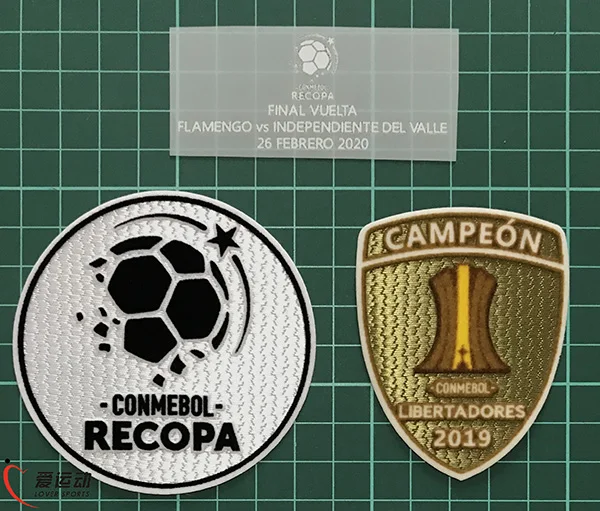 Flamengo CONMEBOL RECOPA Patch + детальный патч COPA LIBERTADORES CAMPEON модель 2020 2019|Заплатки| |