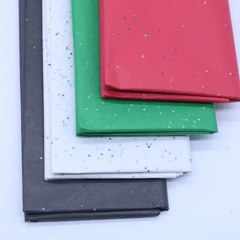 10 листов/мешок 50x66 см подарочная упаковочная бумага с блестками оберточная для