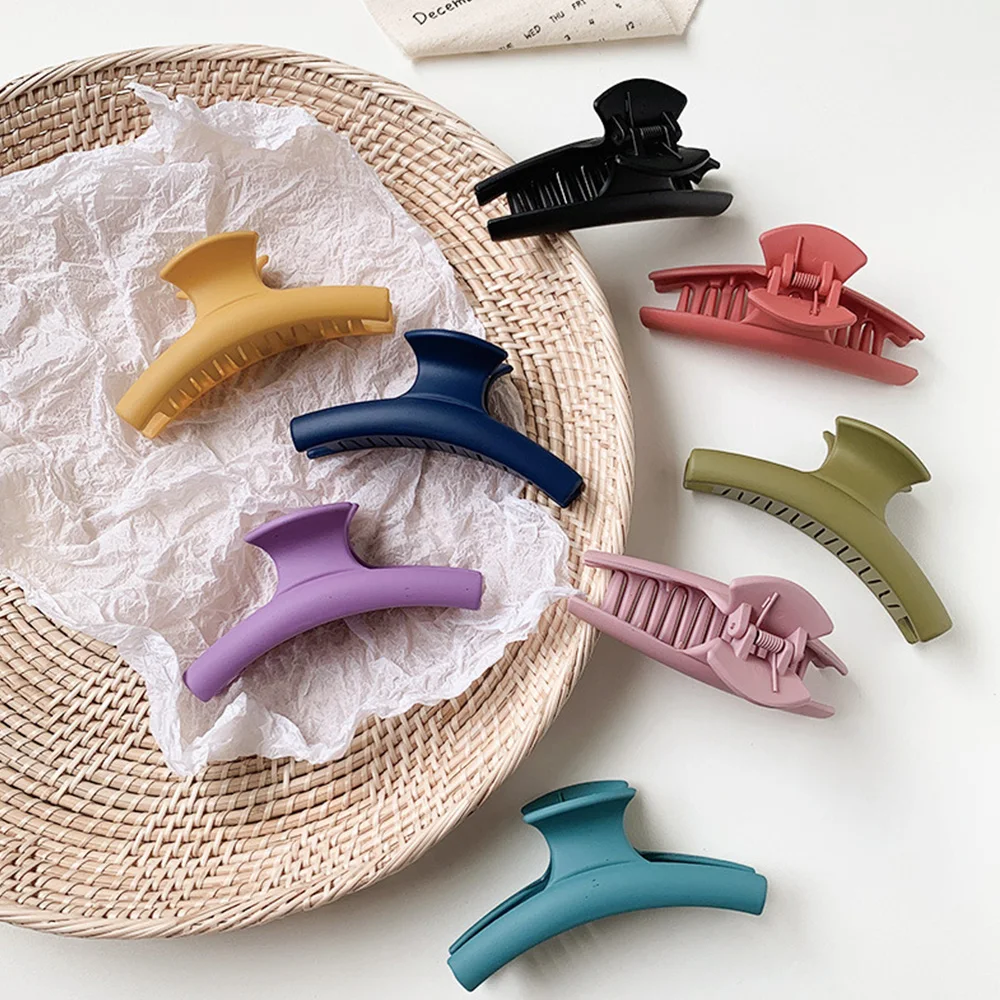 

2020 новые заколки для волос, простые пластиковые заколки большого размера, женские аксессуары для волос, заколка для конского хвоста