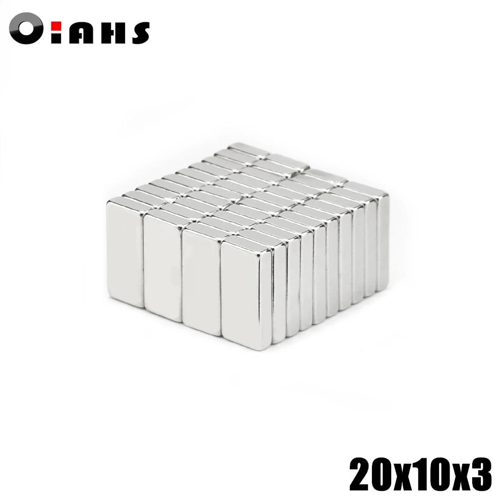 Сверхмощный редкоземельный блок неодимовый магнит NdFeB N35 F20 * 10*3 мм 100 шт. f20x10x3 |