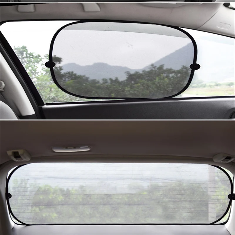 

Non-Porous Side Clip Mesh Yarn 5-Piece Set Car Sunshade Summer Outdoor Protective Heat-Insulating Sunshade Curtain