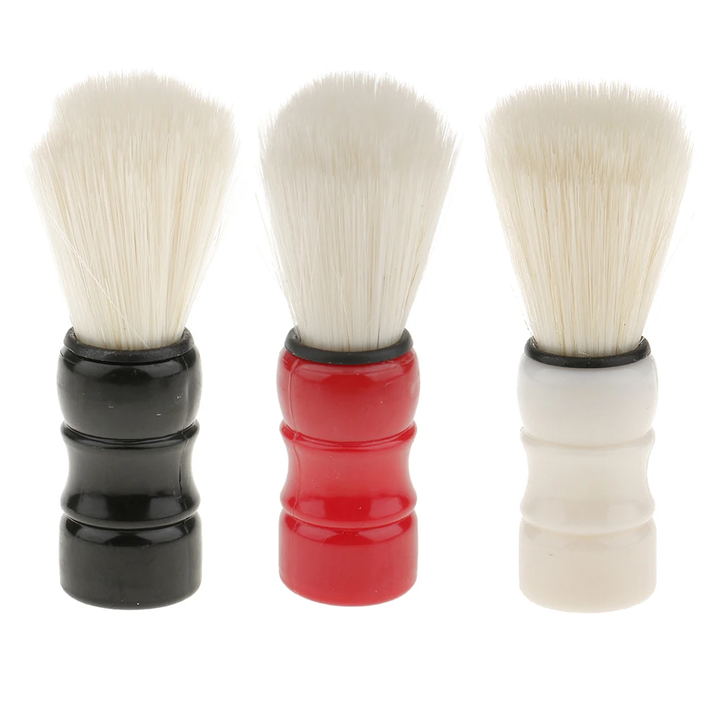 

Professional Hair Salon Barber Shaving Brush Beard Facial Bristle Mustache Soap Cream Brushes Tools For Men