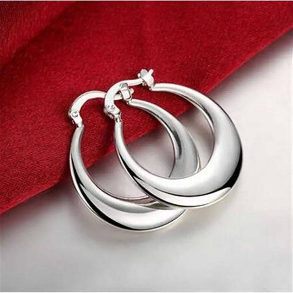 

Vintage Round Big Hoop Earrings Women Party Circle Statement Earrings Fashion Gift