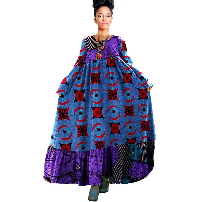 Brw в африканском стиле Одежда традиционная базенская Riche осеннее платье Boho style Robe Femme Макси платье женские Платья Туника Платья WY931