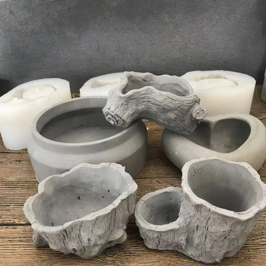 Полигональный геометрический цветочный горшок бетонная силиконовая форма для