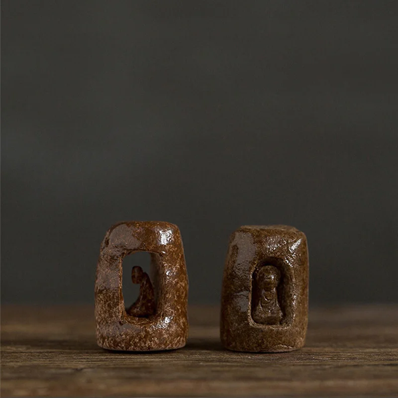 

Jingdezhen Handmade Ceramic Firewood Vintage Cover Gato Dry Bubble Kung Fu Tea Set Accessories Ceramic Tea Ceremony Ornaments