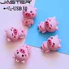 Очаровательная розовая свинка JASTER, высокоскоростная Женская 128 Гб 64 ГБ 32 ГБ 16 ГБ, маленький мини-подарок для памяти, карта памяти