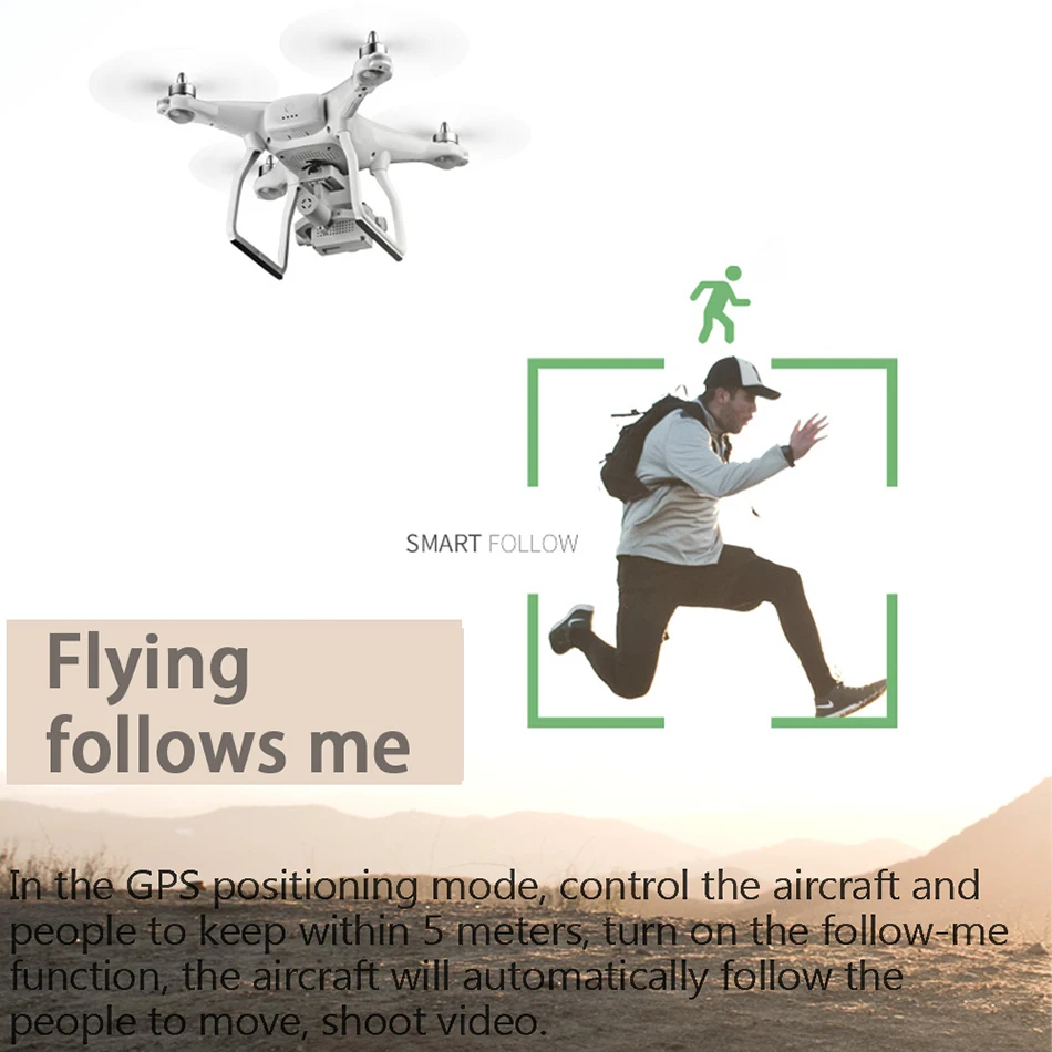 Двойной gps Дроны с камерой HD 5G WiFi FPV Дрон бесщеточный двигатель траектория полета Гравитация датчик gps Смарт следование Радиоуправляемый Дрон X1