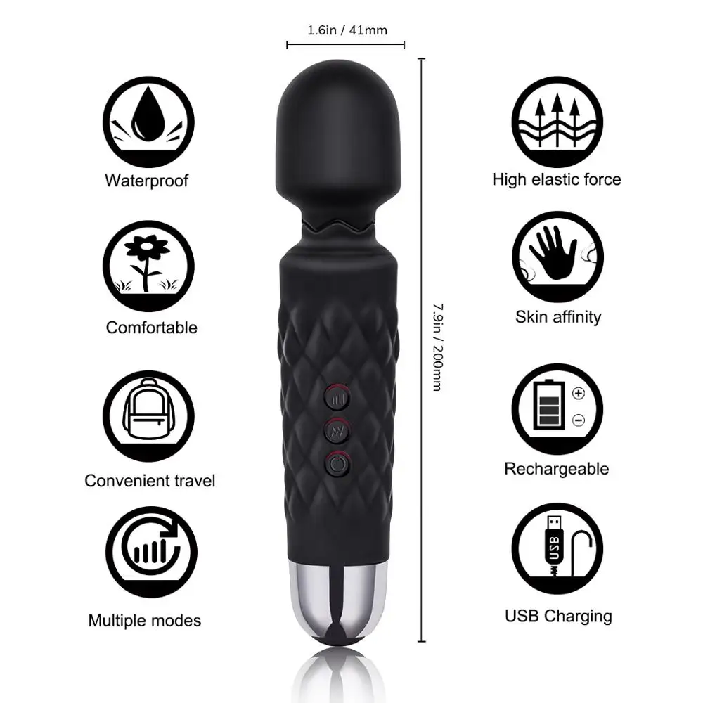 AYIYUN Мощная Волшебная Палочка Вибратор Секс-Игрушки для Женщин Стимулятор