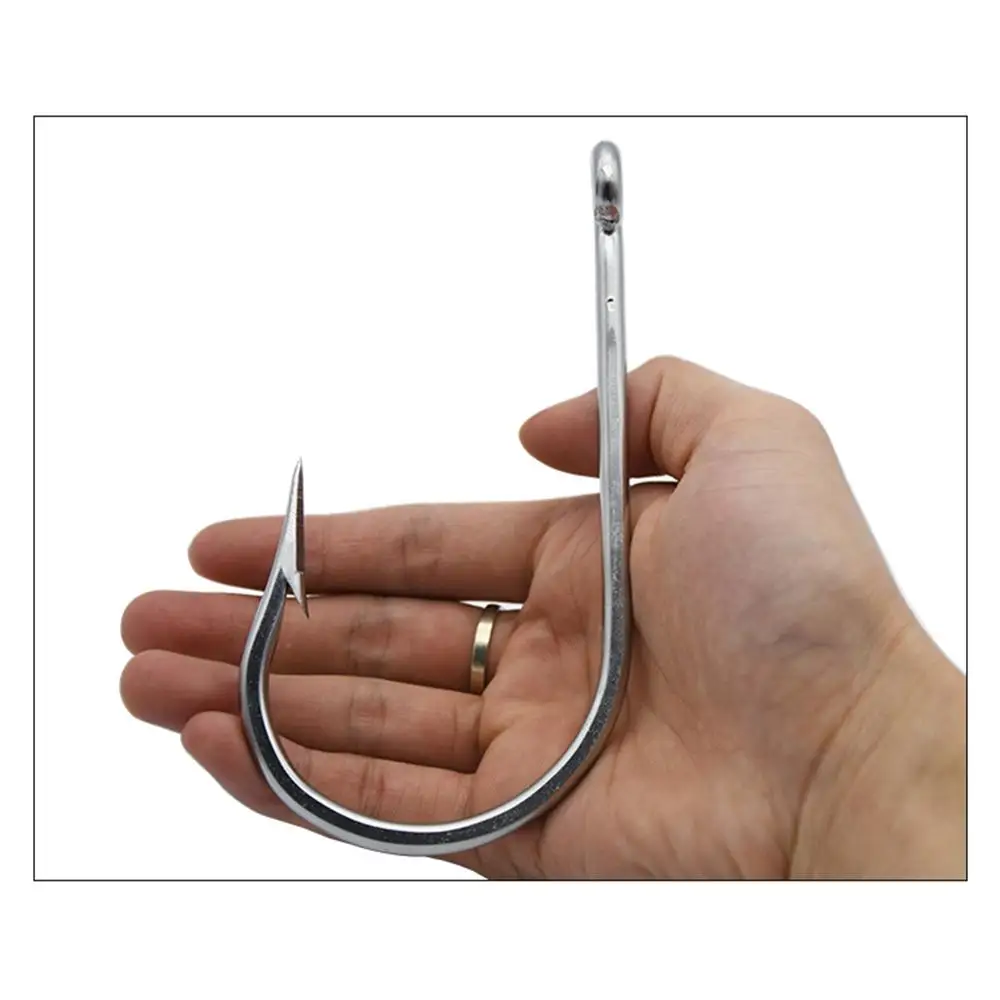 

7731 20/0 Stainless Steel Fishing Hooks Sea Big Game Shark Fish Hooks Sea Super Large J Type Tuna Bait Extra Big Fish Hooks