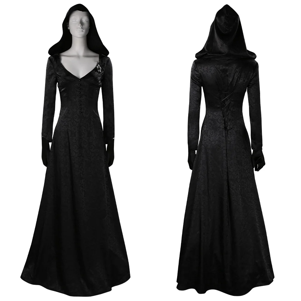 

Evil Village Witch Cosplay Costume Dress Outfits Halloween Carnival Suit Custom For Women Girls