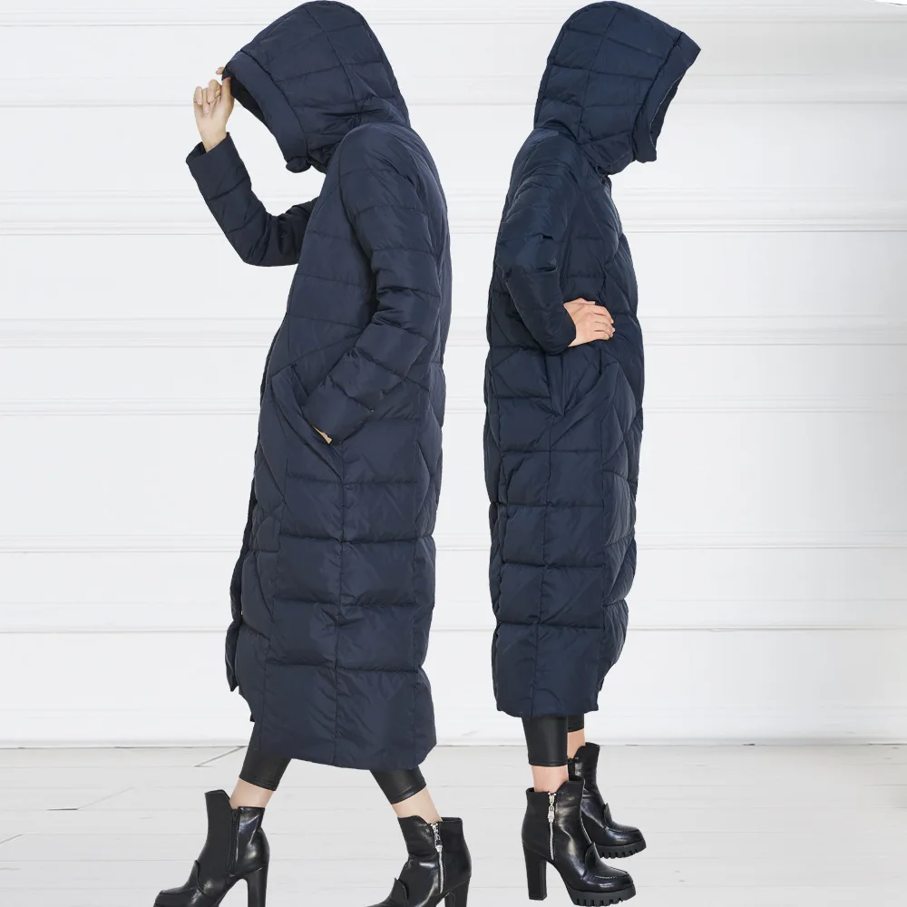 Парка зимняя 2020 куртка 26% белый утиный пух куртки для европейского стиля толстый