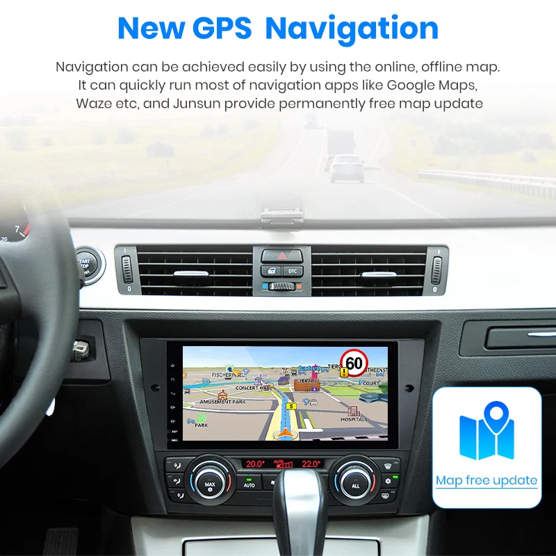 Junsun 2G + 32G Android 9 0 carplay 1 din автомобильный Радио стерео Мультимедиа Видео плеер для BMW