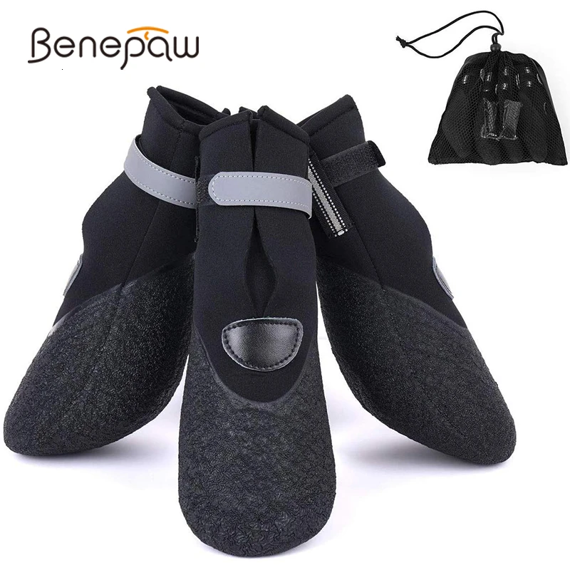 Benepaw/Прочная обувь для собак Водонепроницаемые Светоотражающие зимние