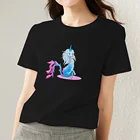 Женская футболка с коротким рукавом, в стиле Харадзюку