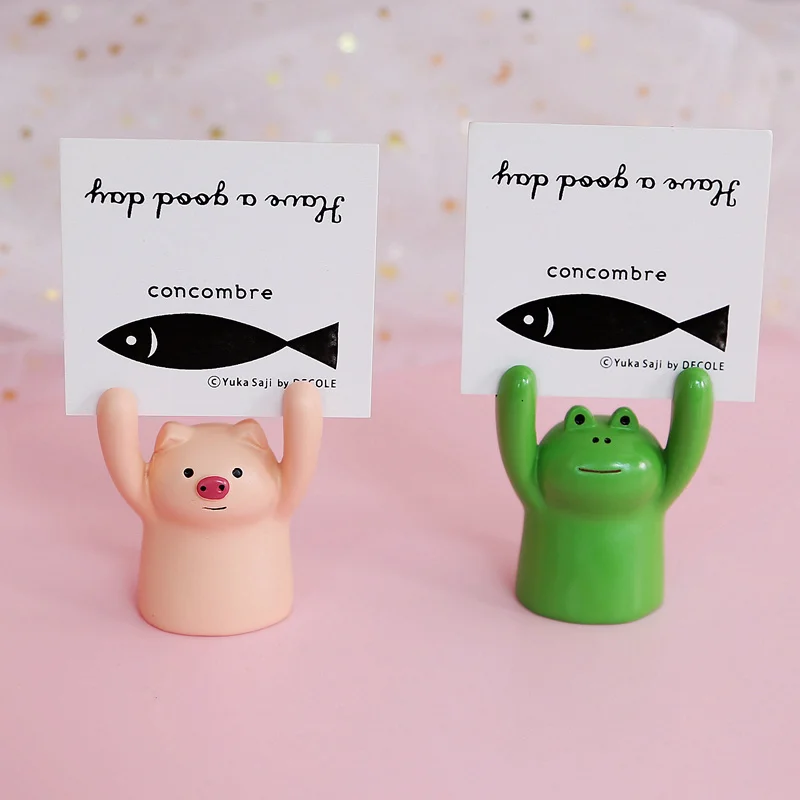 Поросенок панда кошка лягушка форма милый орнамент фото клип карта сообщение