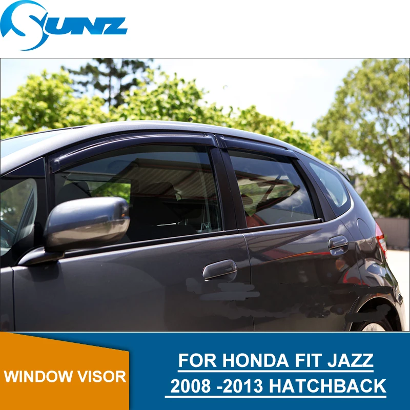 Боковые оконные дефлекторы для HONDA FIT JAZZ 2008 2009 2010 2011 2012 хэтчбек ветровые стекла на