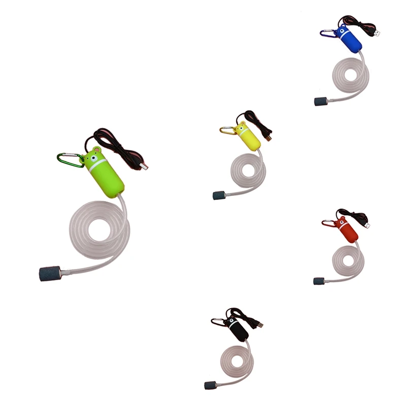 

Портативный USB мини кислородный воздушный насос, бесшумный энергосберегающий мощный уличный рыболовный воздушный насос, аквариумные аксес...