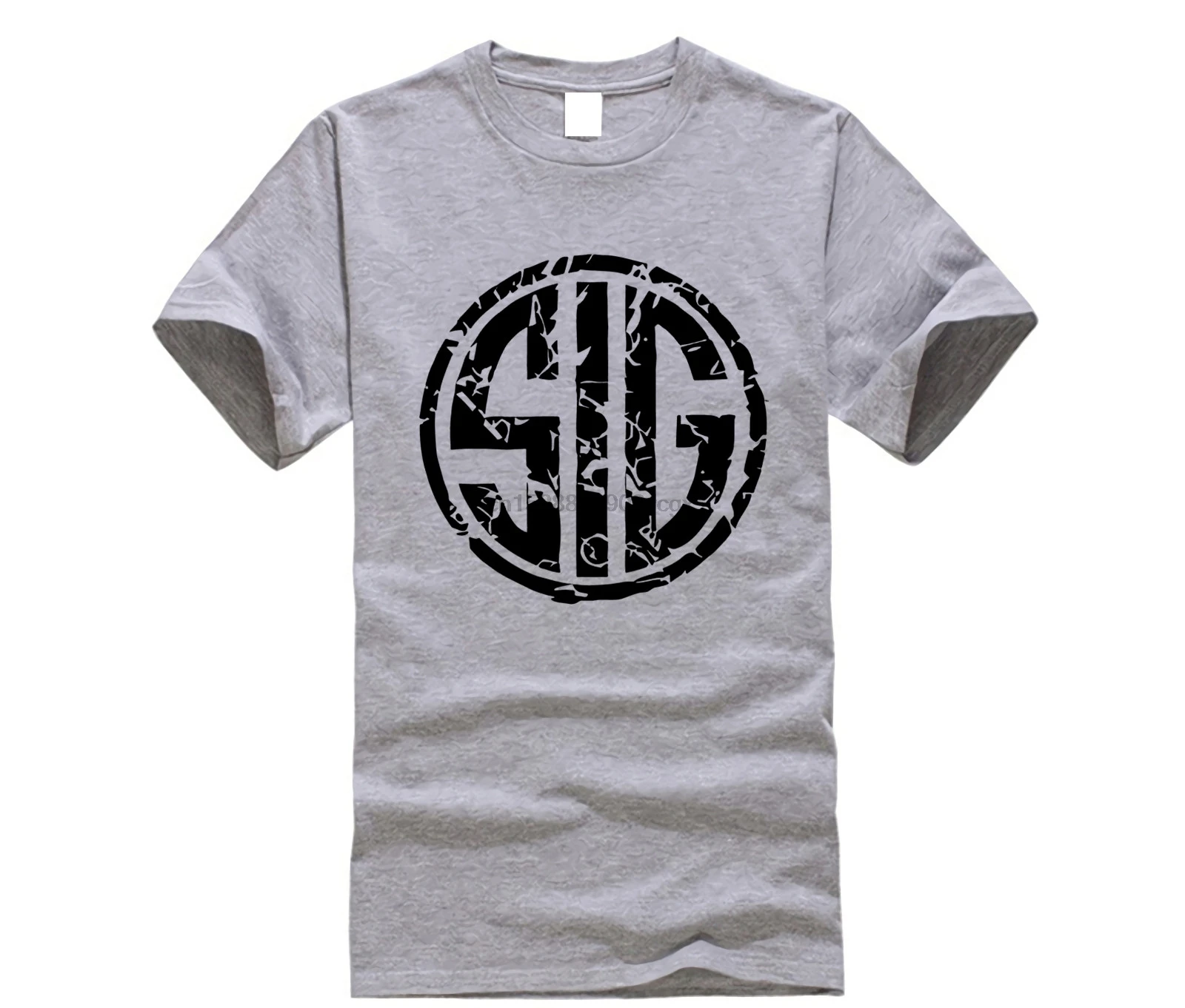 Мужская хлопковая футболка с коротким рукавом логотипом Зиг сауер - купить по