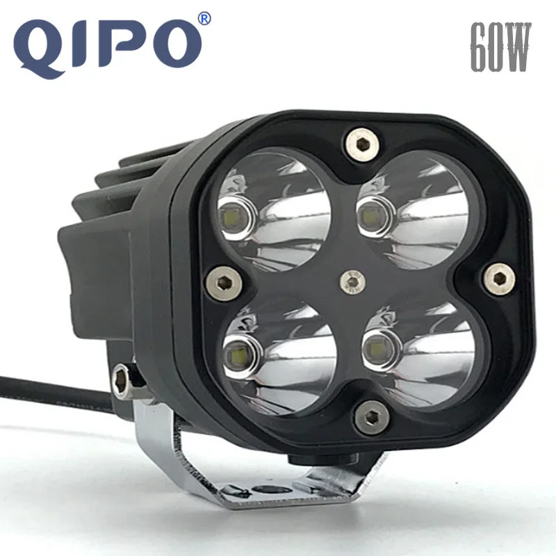 QIPO 1 шт. алюминиевый 60 Вт 6800lm Светодиодный прожектор вспомогательная лампа